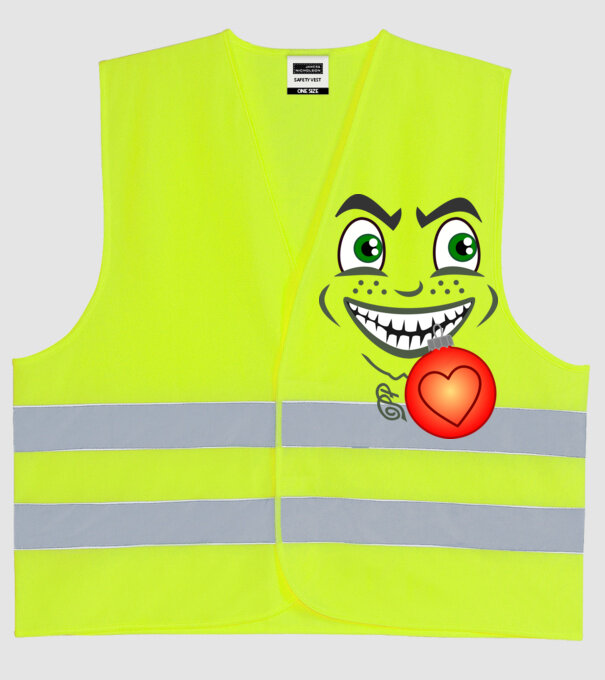  minta neonsárga pólón