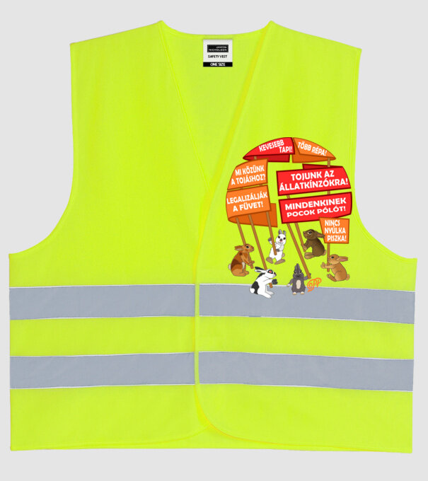  minta neonsárga pólón