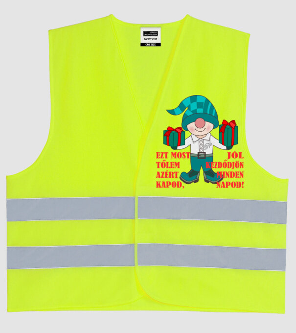  minta neonsárga pólón