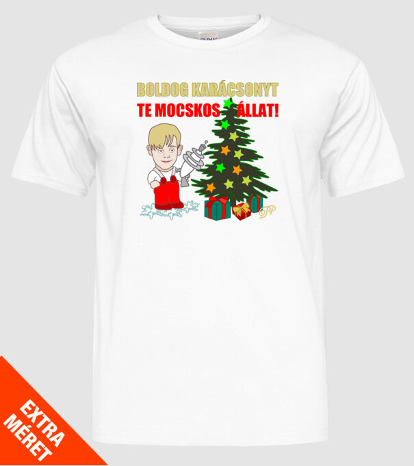  minta fehér pólón