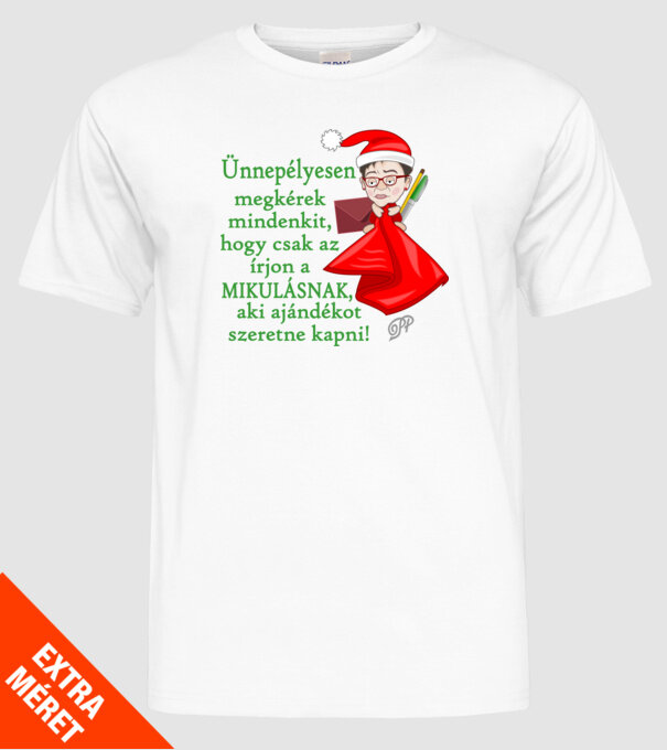  minta fehér pólón