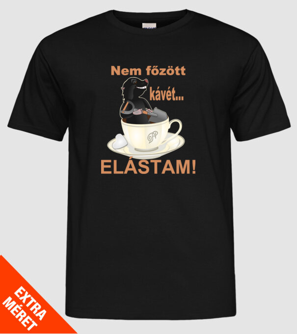  minta fekete pólón