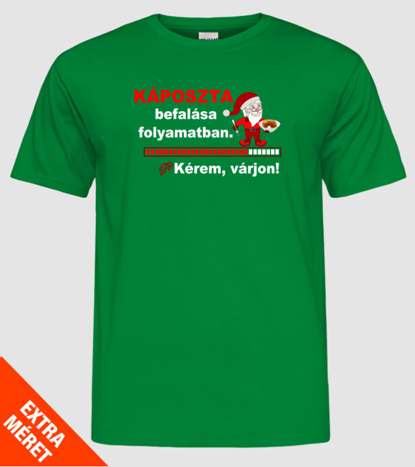  minta zöld pólón