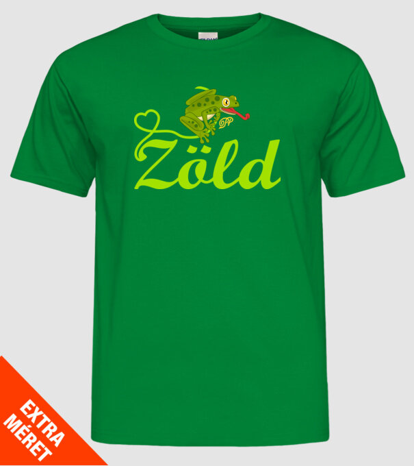  minta zöld pólón