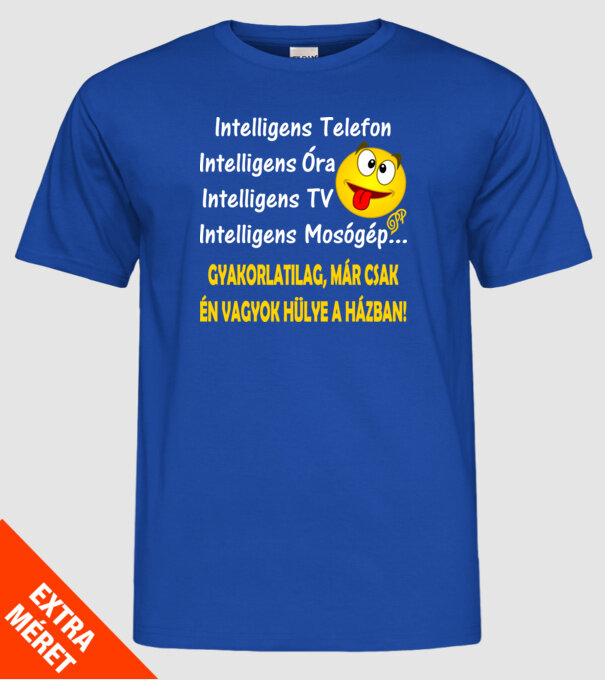  minta királykék pólón