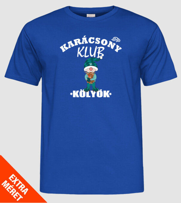  minta királykék pólón