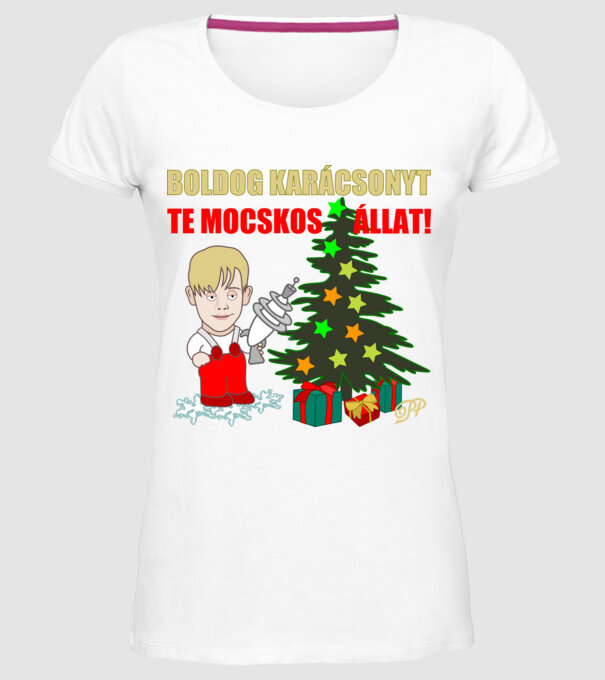  minta fehér pólón