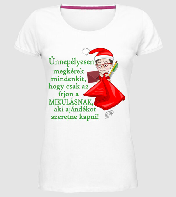 minta fehér pólón