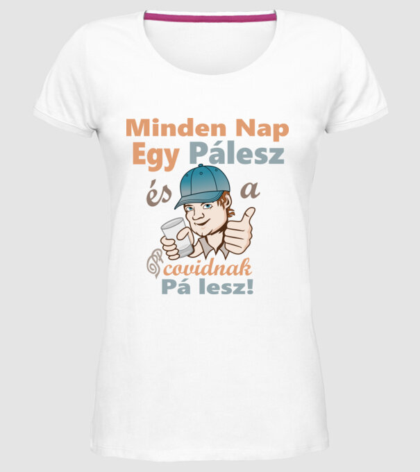  minta fehér pólón