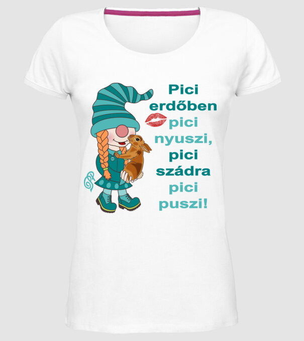  minta fehér pólón