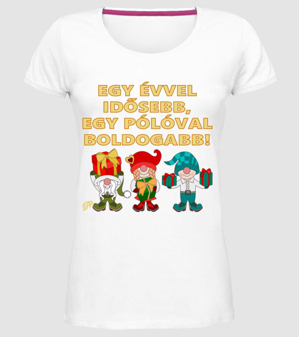  minta fehér pólón