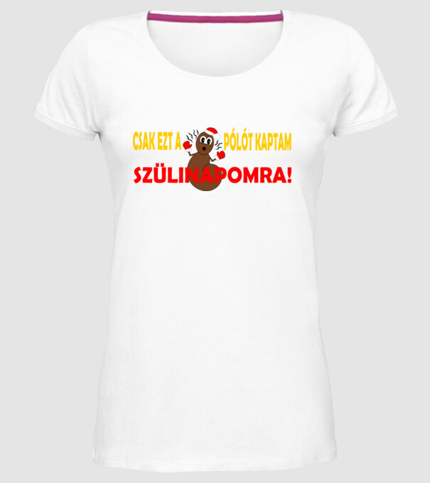  minta fehér pólón