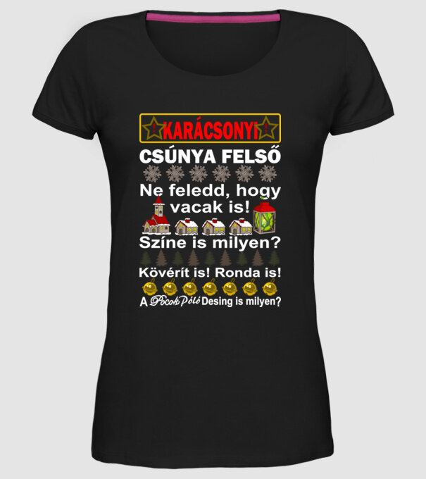  minta fekete pólón