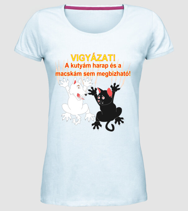  minta világoskék pólón