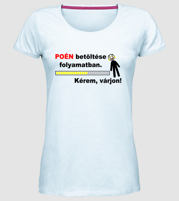  minta világoskék pólón