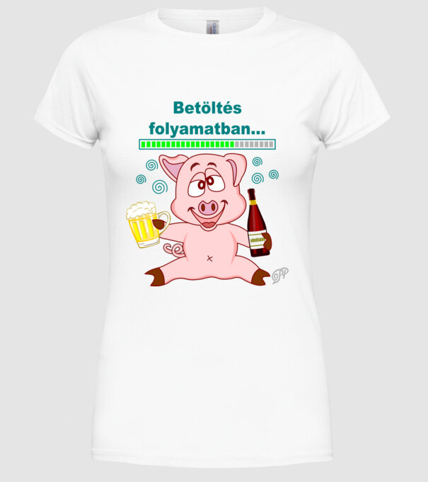  minta fehér pólón