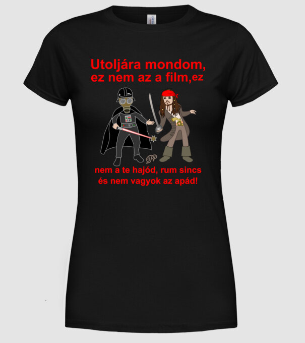  minta fekete pólón