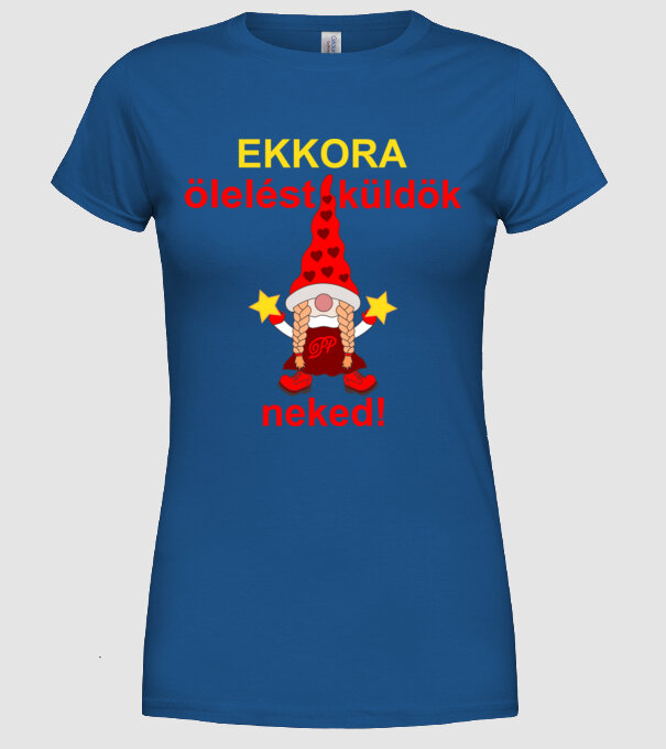  minta királykék pólón
