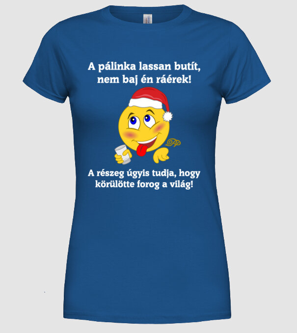  minta királykék pólón