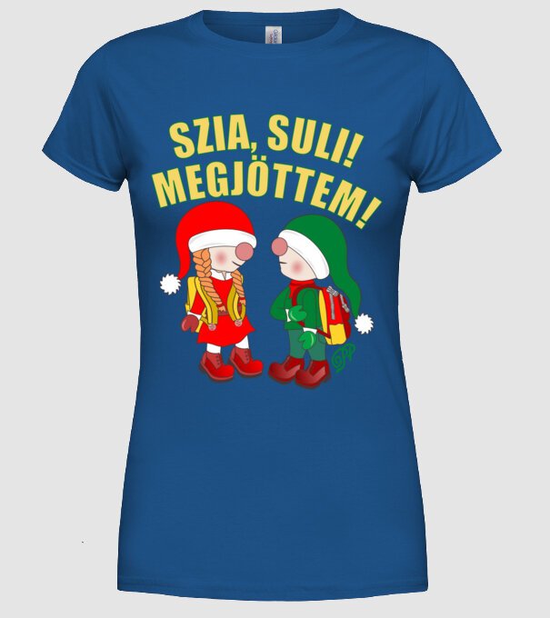  minta királykék pólón