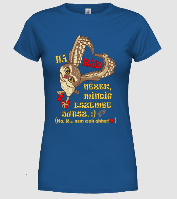  minta királykék pólón