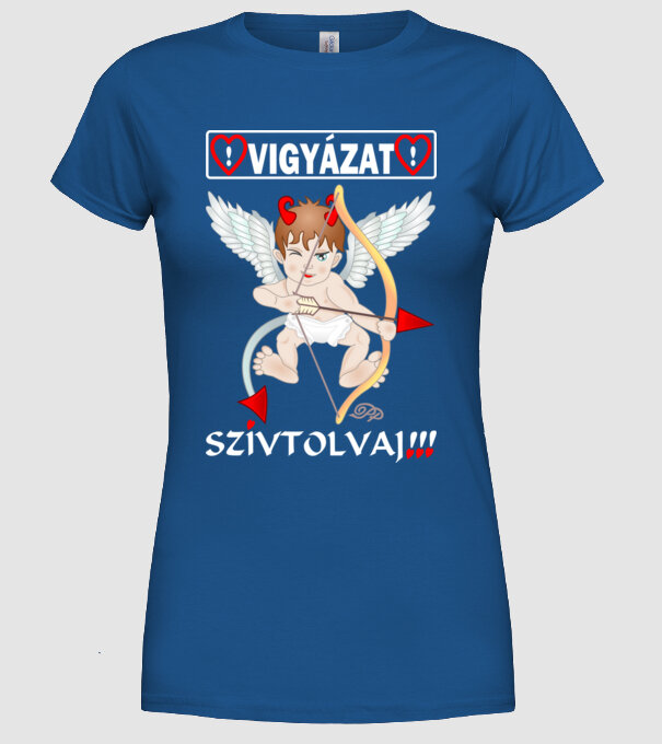  minta királykék pólón