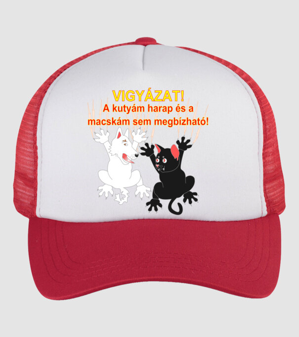  minta fehér/piros pólón