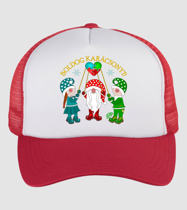  minta fehér/piros pólón
