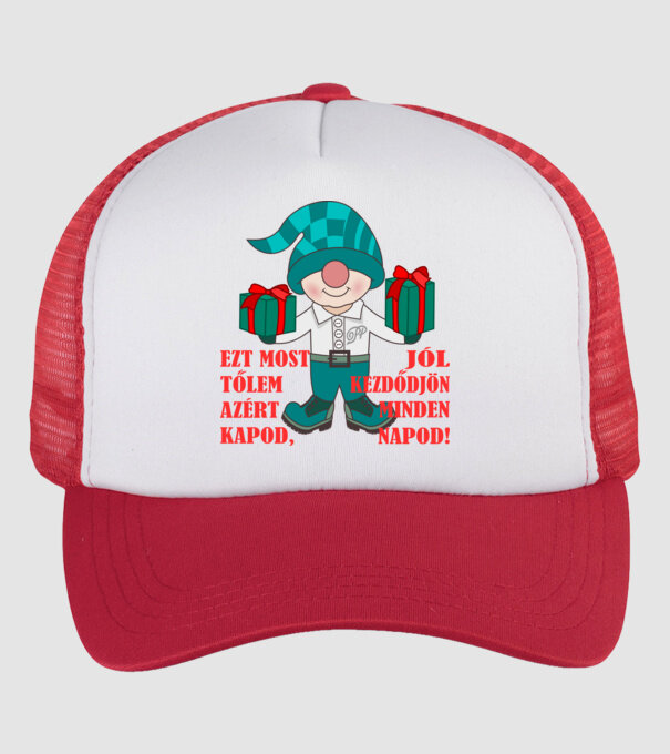  minta fehér/piros pólón