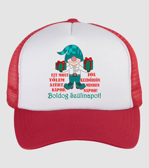  minta fehér/piros pólón