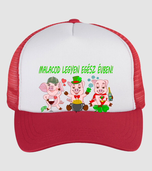  minta fehér/piros pólón