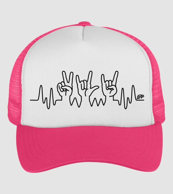  minta neonpink pólón