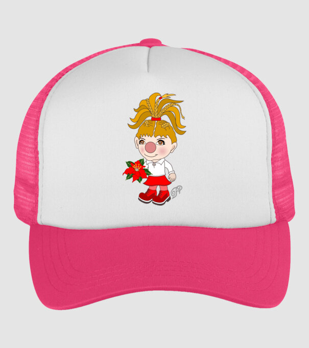  minta neonpink pólón
