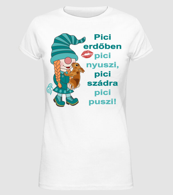  minta fehér pólón