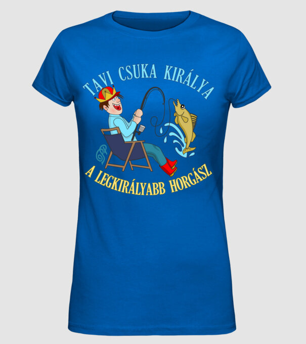  minta királykék pólón