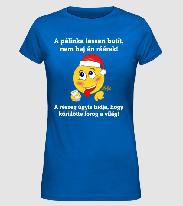  minta királykék pólón