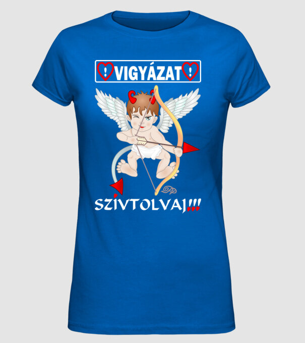  minta királykék pólón