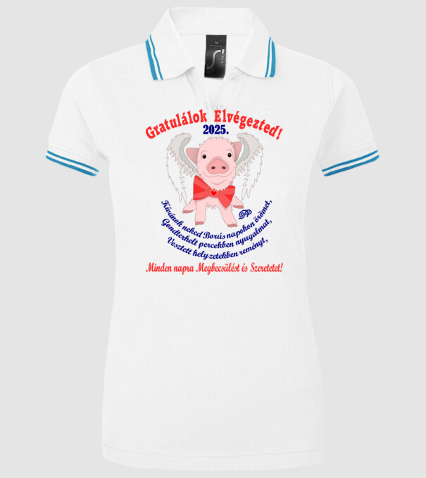  minta fehér pólón