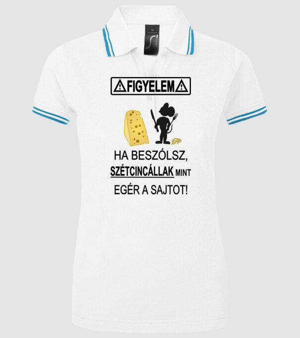  minta fehér pólón