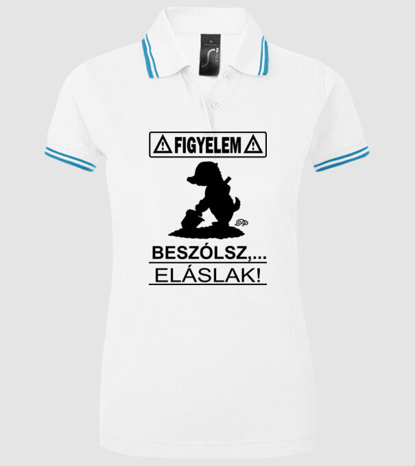  minta fehér pólón
