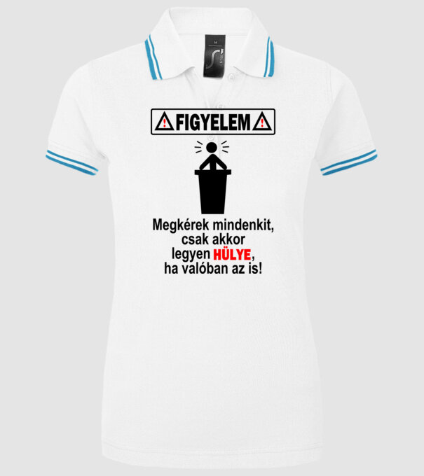  minta fehér pólón
