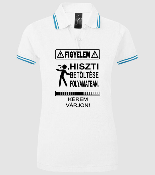  minta fehér pólón