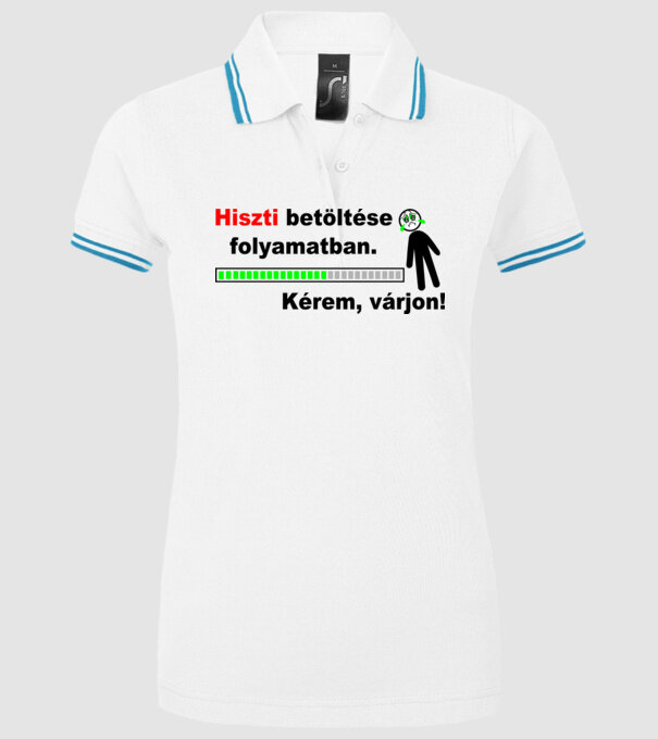  minta fehér pólón