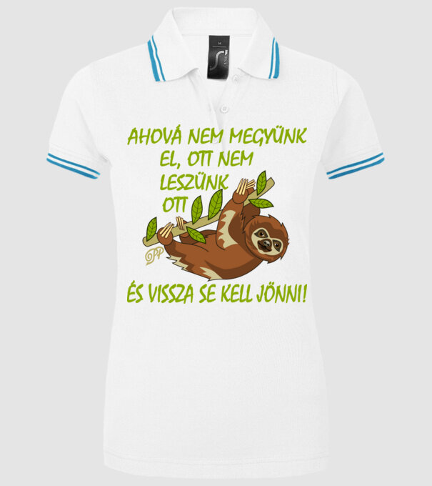  minta fehér pólón
