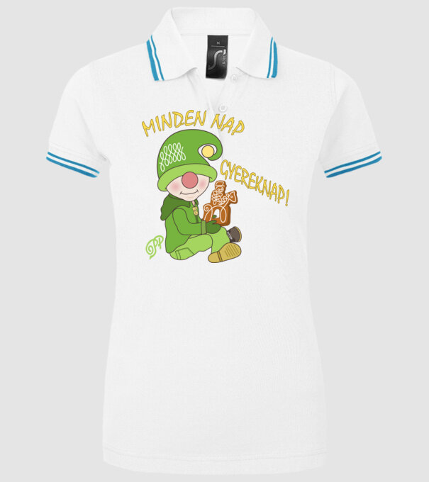  minta fehér pólón