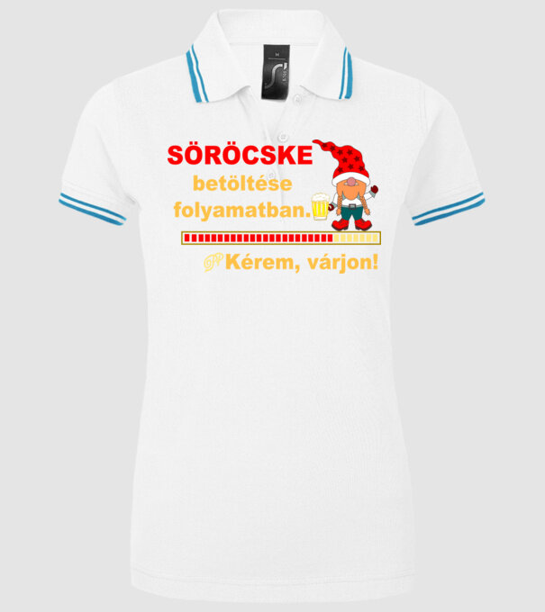  minta fehér pólón
