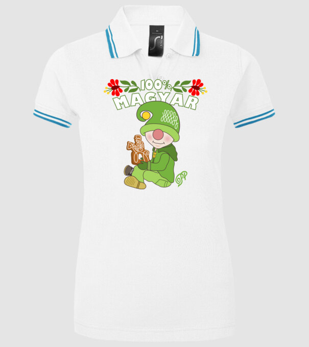  minta fehér pólón