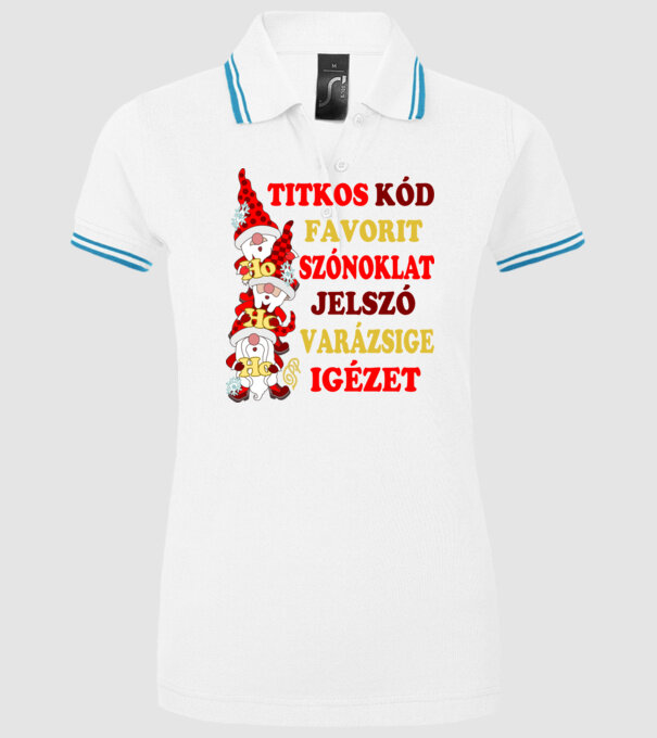  minta fehér pólón