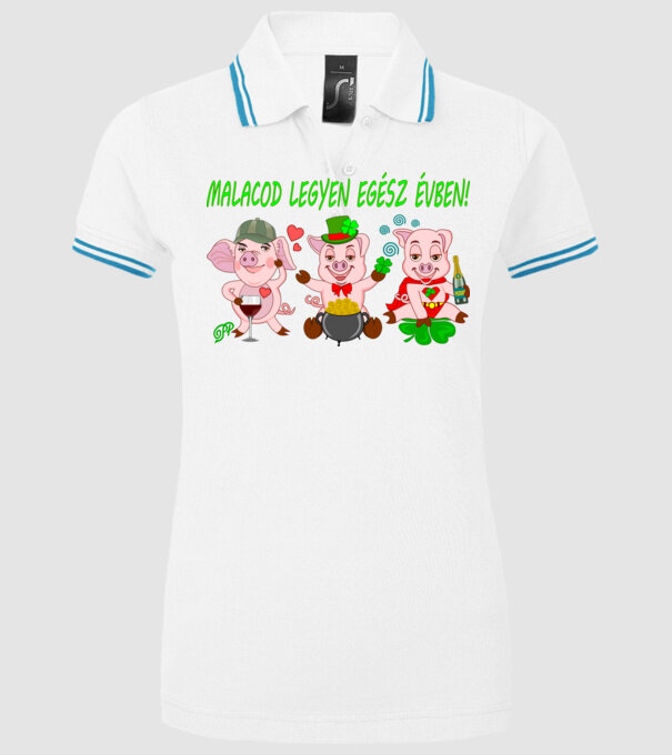  minta fehér pólón