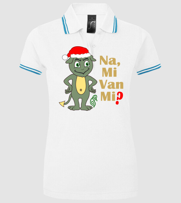  minta fehér pólón